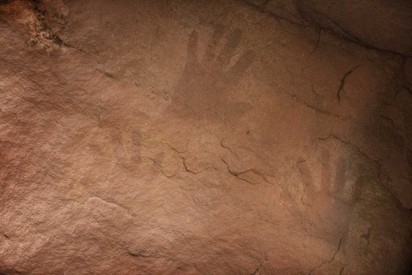AZ, Grand Canyon, Ancient Anasazi hand prints
